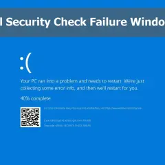 Błąd krytyczny: KERNEL_SECURITY_CHECK_FAILURE na Windows 11. Komputer wymaga restartu.