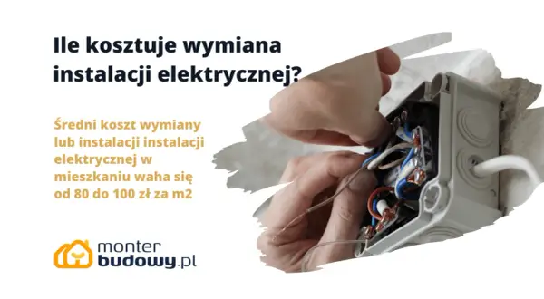 Ręce majsterkowicza pracują przy instalacji elektrycznej. Dowiedz się, ile kosztuje wymiana instalacji elektrycznej w mieszkaniu.