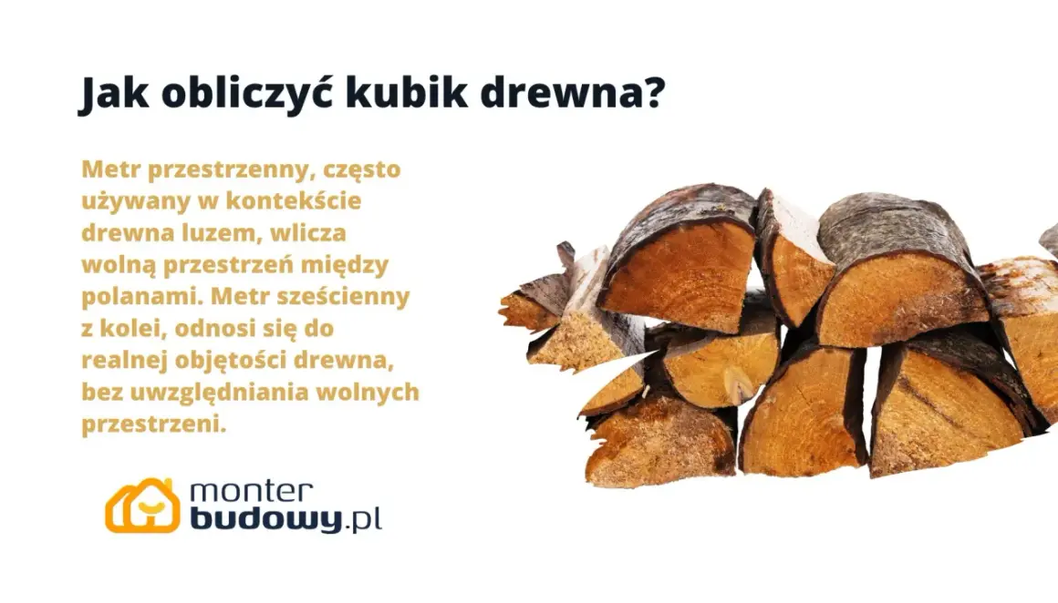 Stos drewna, czyli kubik drewna, gotowy do opalania.